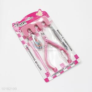 Best Selling Manicure Set with Nail Clipper/Eyebrow Tweezers/ Cuticle Pusher/ Cuticle Nipper