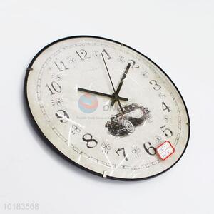 Modern New Designed Plastic Round Wall Clock For Promotion