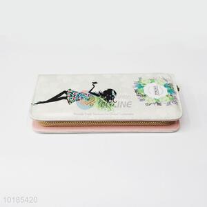 Hot Sale Rectangular PU Purse/Wallet for Ladies