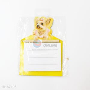 Promotion customized dog fridge magnet notepad