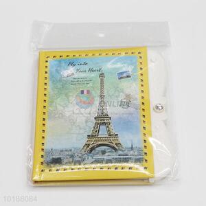 Fashion Style The Eiffel Tower Creative Password Paper Dairy Notebook