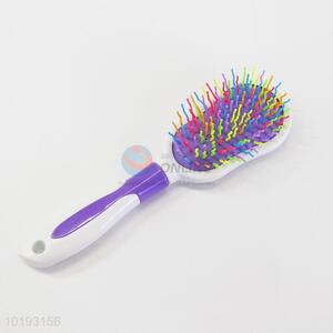 White Plastic Massage Hair Comb Hairbrush