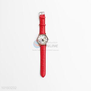 European style pu map pattern wrist watch