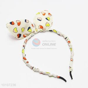 New Heart Pattern Rabbit Ear Design Hair Band