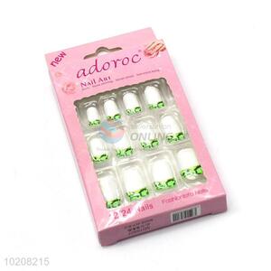 Popular Fashion Painted Design Nail Tips For Lady