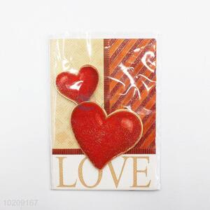 Wholesale cheap high sales loving hearts greeting card