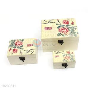 New Arrival Wood Key Chain Storage Box With Lock