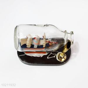 Cheap Price Sailing Boat Gift Glass Wishing Bottles