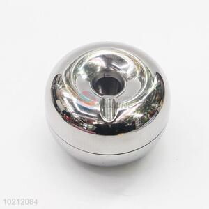 Round Silver Apple Ashtray