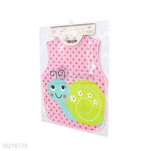 Pretty Cute Waterproof PVA Baby Bibs with Snail Pattern