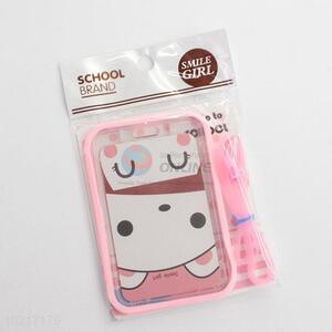 Lovely cartoon school brand card holder for girls