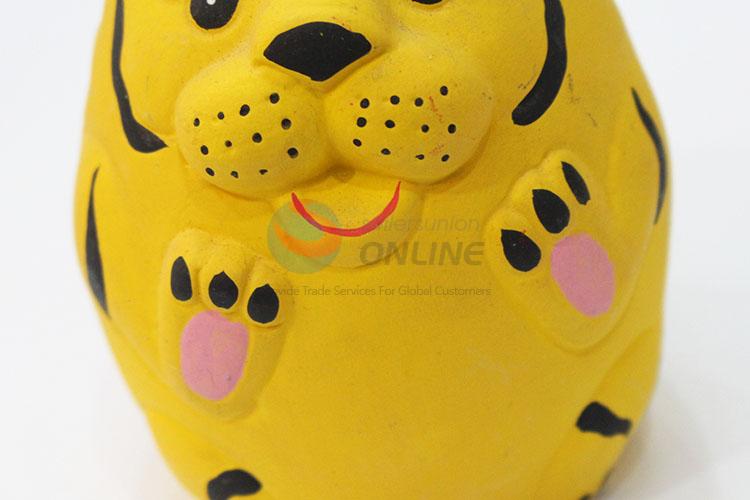 Cute cheap yellow tiger shape money box