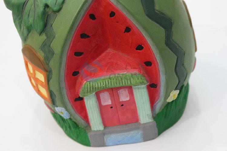 Fashion cheap cartoon watermelon house shape money box