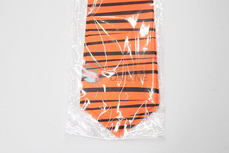 Hot sale orange stripe pattern party necktie/tie