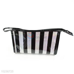 Wholesale Women Fashion Laser Striped Pattern Waterproof Cosmetic Bag