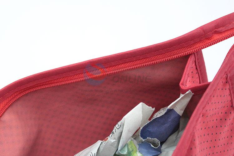 Red Color Fashion Dot Pattern Women Cosmetic Bag