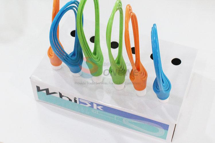 Wholesale blue rotatable plastic egg whisk,egg beater