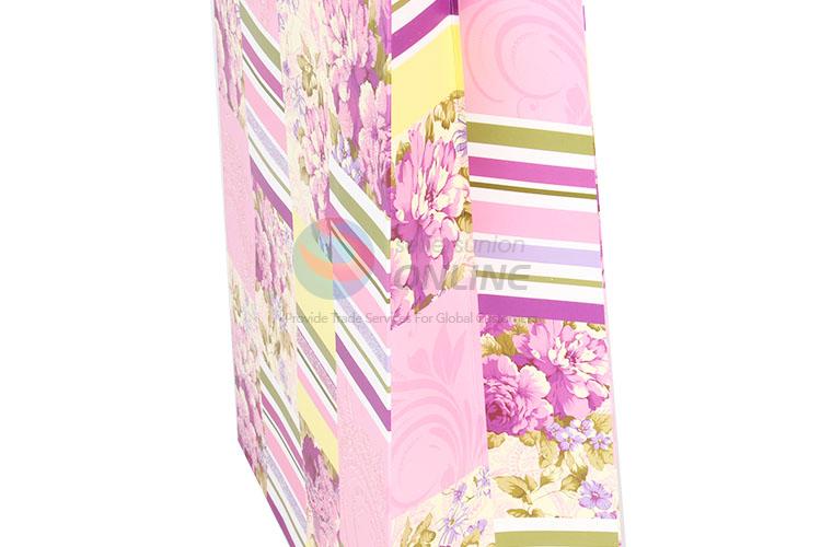 Good Quality Flower Pattern Gilding Gift Bag/Paper Packing Bag for Sale