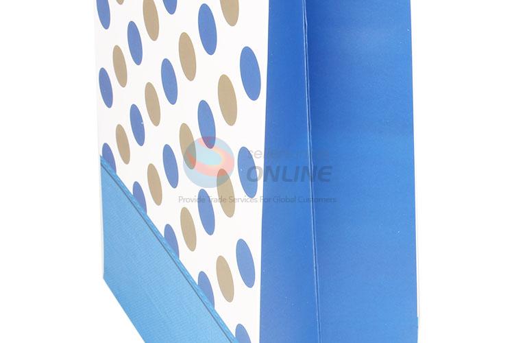 Nice Dot Pattern Blue Gift Bag/Paper Packing Bag for Sale