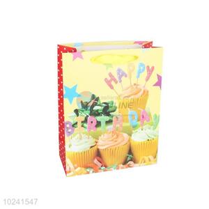 Best Selling Cake Printed Gilding Gift Bag/Paper Packing Bag for Birthday