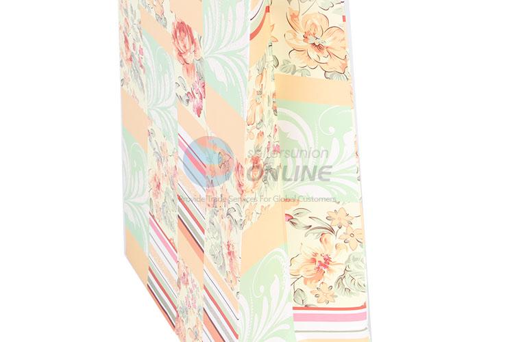 New Flower Design Gilding Gift Bag/Paper Packing Bag for Sale