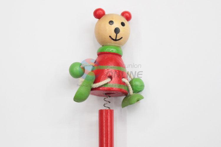 Popular Wholesale Students Stationery Pencil with Wooden Toy