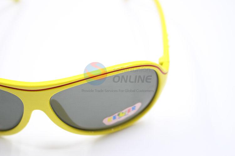 Unique Yewllow Frame Sunglasses For Children