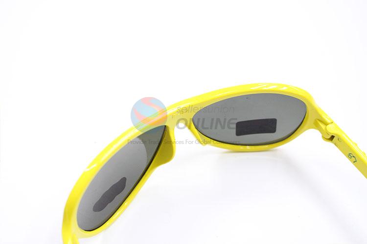 Unique Yewllow Frame Sunglasses For Children