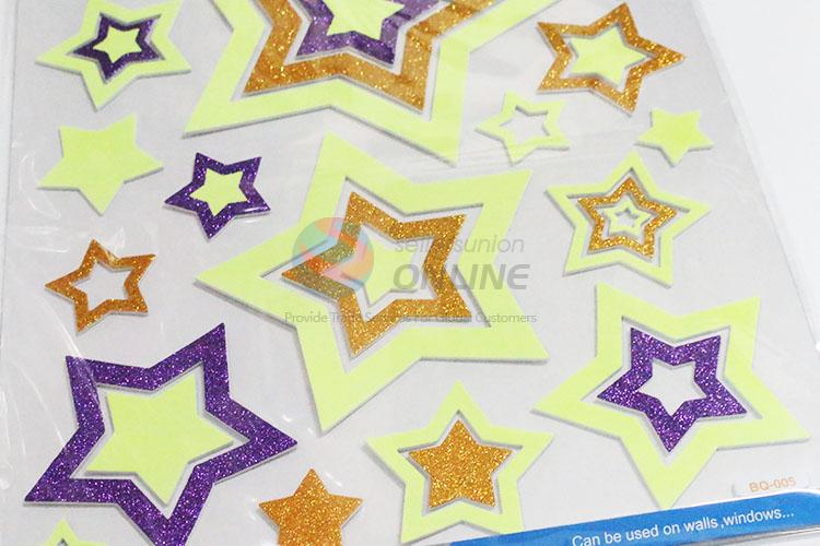 Hot sale star pattern noctilucent mural decals/wall sticker