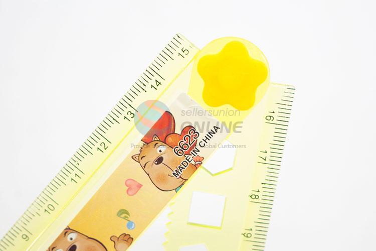 Cartoon Pattern Foldable Paiting Ruler for School Office