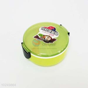 Hot selling green plastic 2 compartments food storage