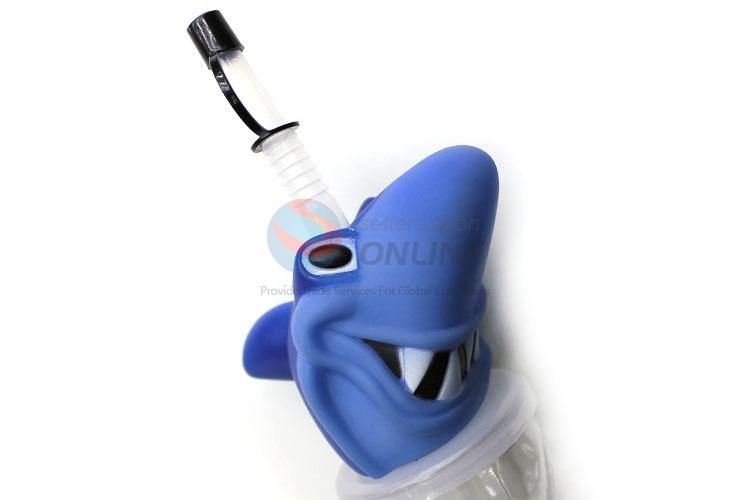 Wholesale Cartoon Design Plastic Drinking Water Bottle With Straw