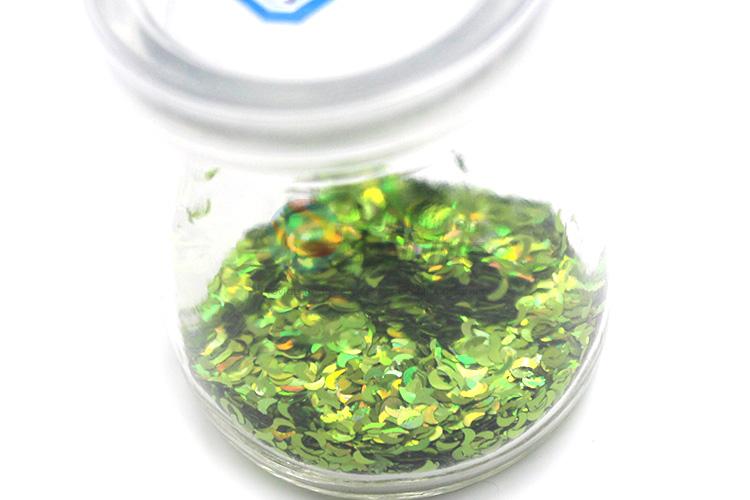 Wholesale Crescent Shape Cosmetic Laser Color Glitter Powder