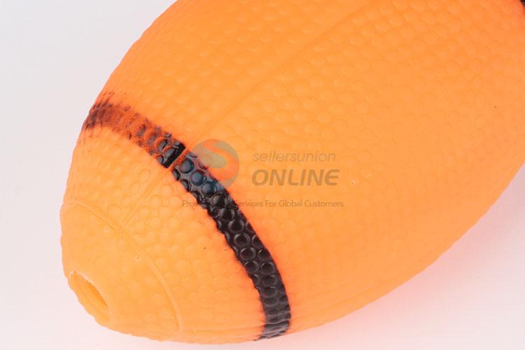 Popular Wholesale Pet Chew Rugby Vinyl Toy for Dogs