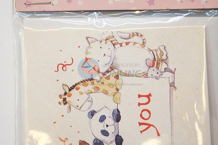 New Arrival Cartoon Animals Pattern Greeting Card Creative Wishes Card/Birthday Greeting Card