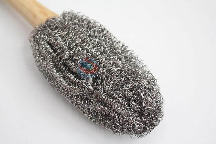 Stainless Steel Wire Cleaning Ball with Wooden Handle