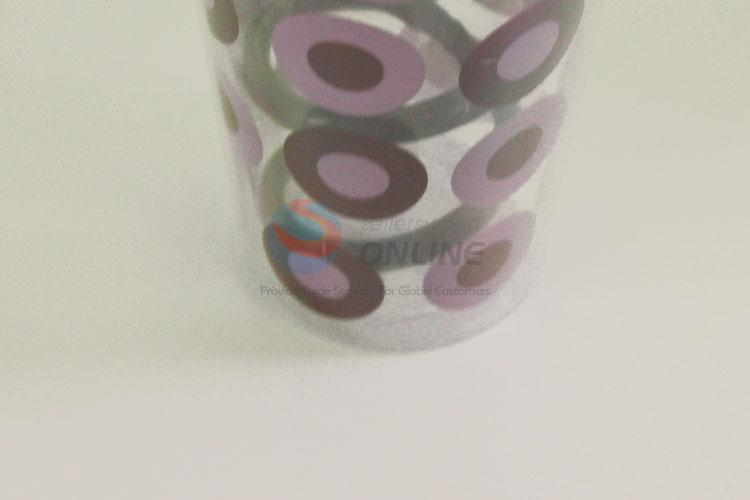 Portable Colorful Bubble Pattern Water Cup Tea Cup Plastic Cup with Black Straw