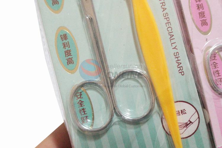 Wholesale recent design eyebrow scissors+eyebrow comb