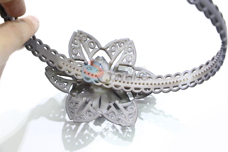 New Arrival Gray Flower Kids Hair Clasp