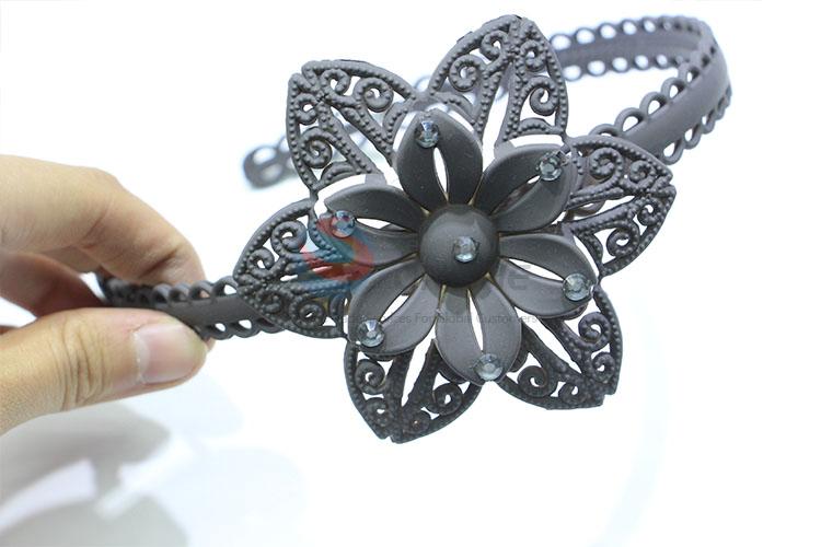 New Arrival Gray Flower Kids Hair Clasp