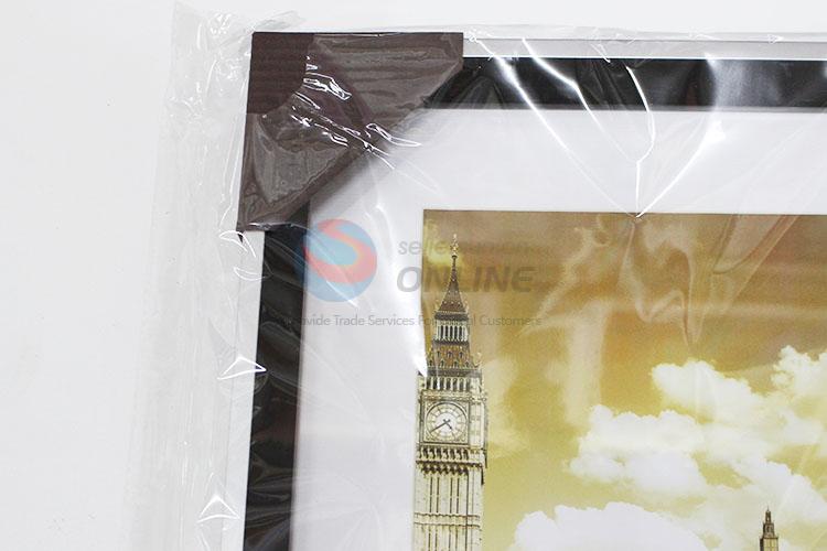 Big Ben Pattern Black Frame Painting Crafts for Wall Decoration