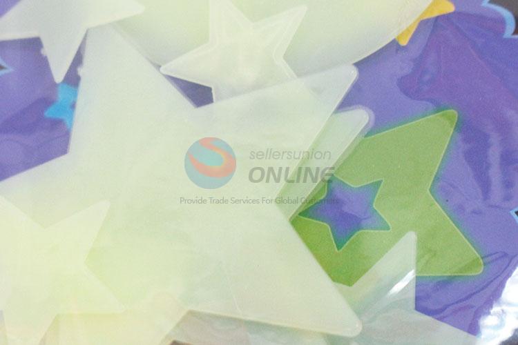 Cute style low price moon&star shape luminous stickers