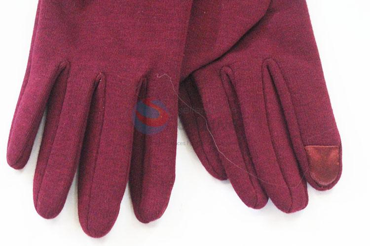 Best cute low price red women glove