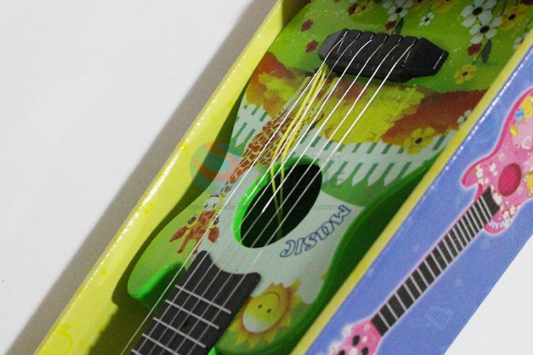 Lovely Design Green Color Simulation Guitar Toy Music Boys Girls Gift