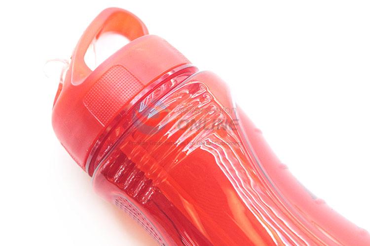 Portable Sport Water Bottle Plastic Drink Bottle With Straw