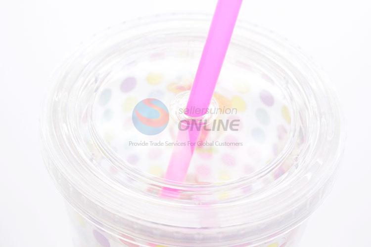 Custom Color Printing Plastic Straw Cup Water Cup