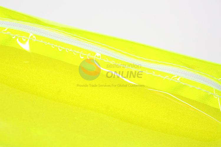 Utility  Fluorescent Yellow Color Cosmetic Bags Waterproof Neceser Portable Make Up Bag