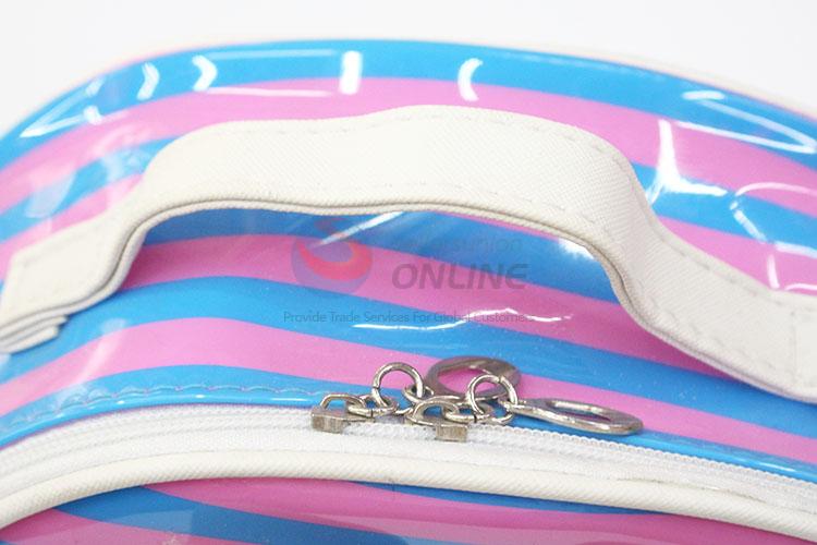 Exquisite Striped Cosmetic Bag Bowknot Decoration Makeup Bag for Wholesale