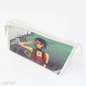 Eco-Friendly Young Girl Printed Pouch Toiletry Storage Organizer Travel Accessories Supplies