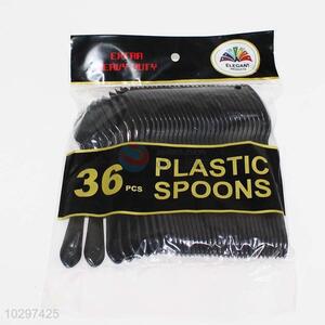 Wholesale black plastic spoon,17cm